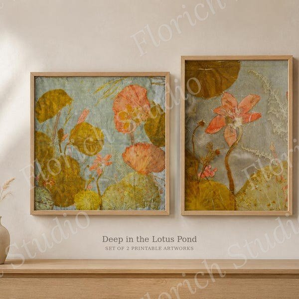 Lotus Pond (Set of 2)